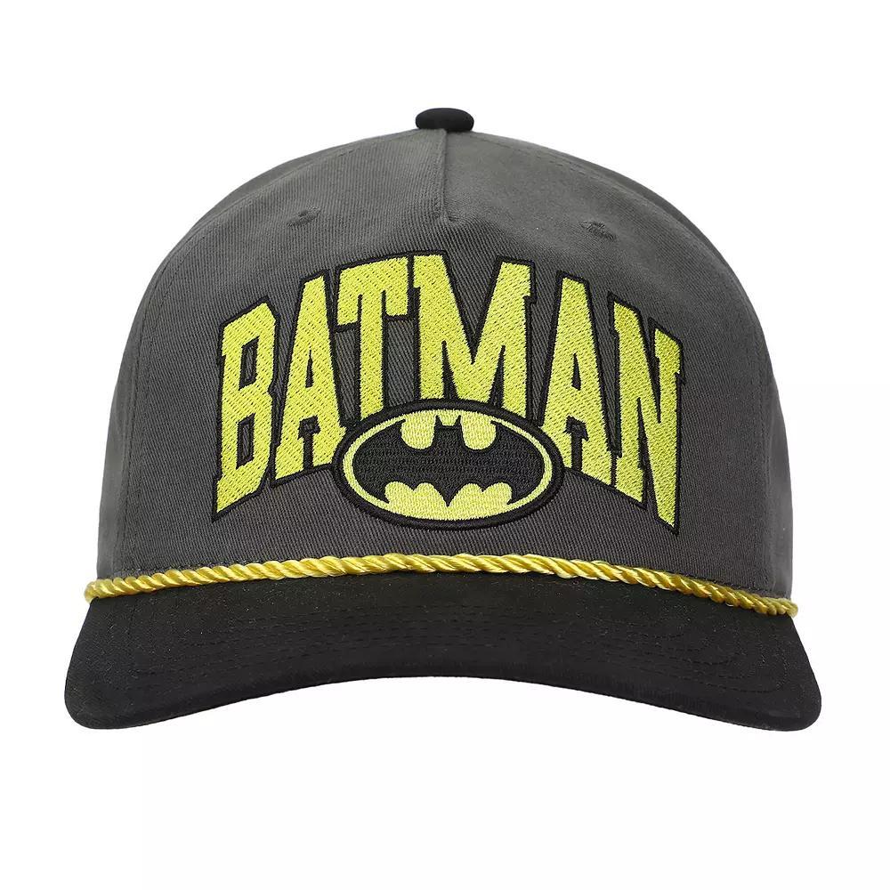 Men's Batman Embroidered Logo Hat, Gray Product Image