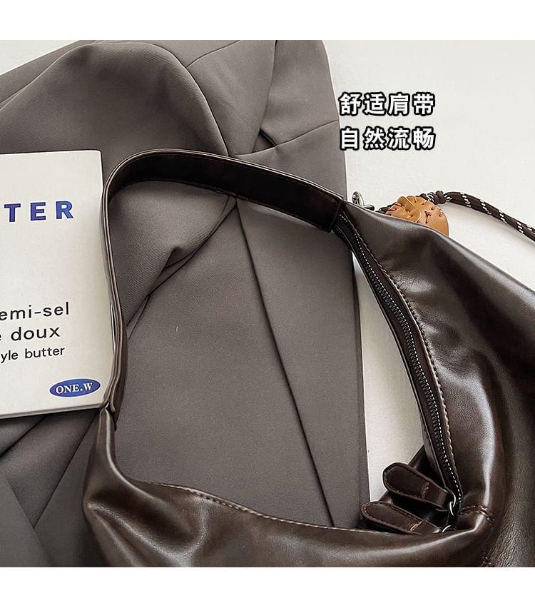 Faux Leather Tote Bag / Bag Charm / Set Product Image
