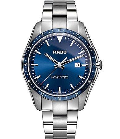 RADO Mens HyperChrome Blue Dial Analog Bracelet Watch Product Image