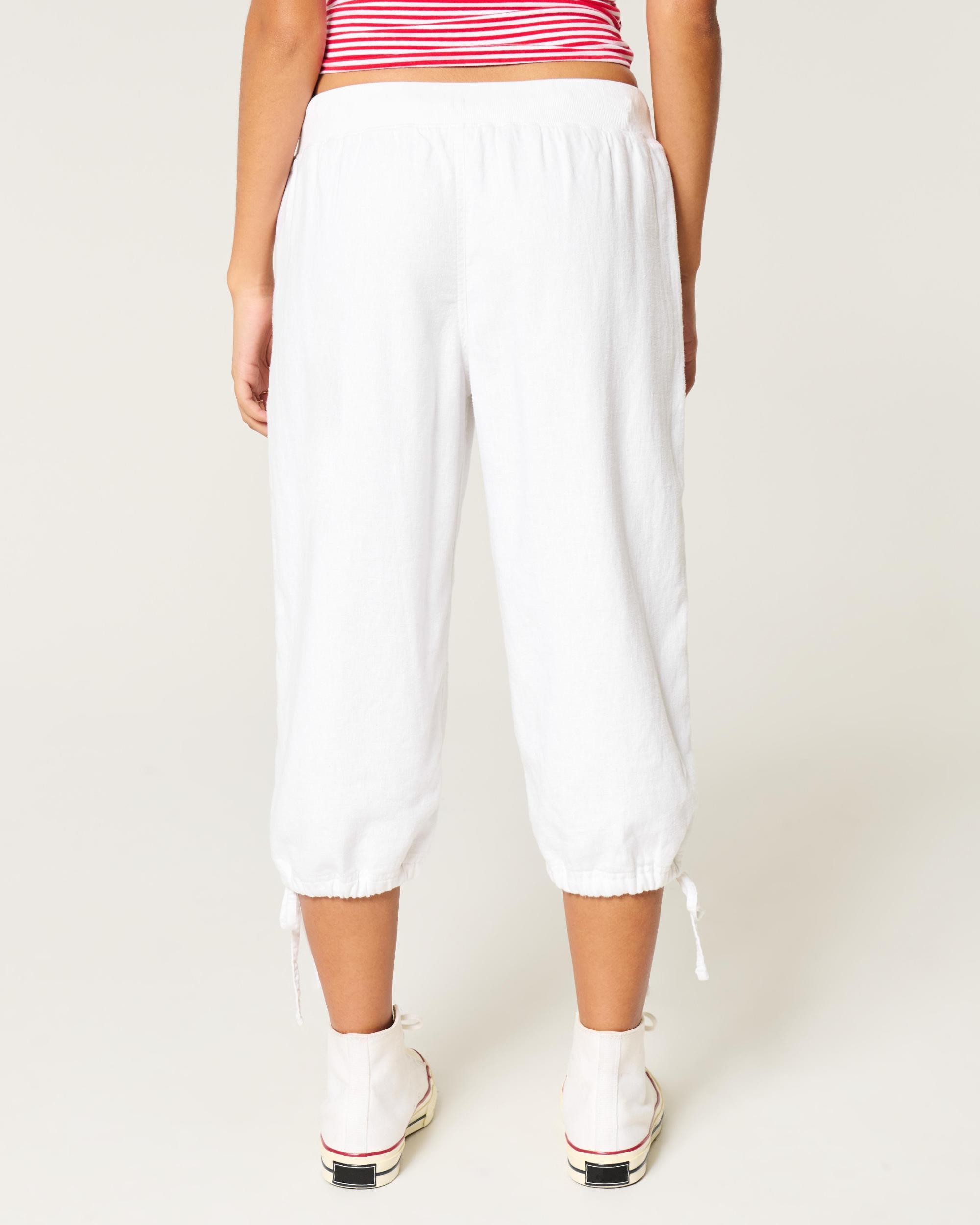 Tie-Hem Capri Pants Product Image
