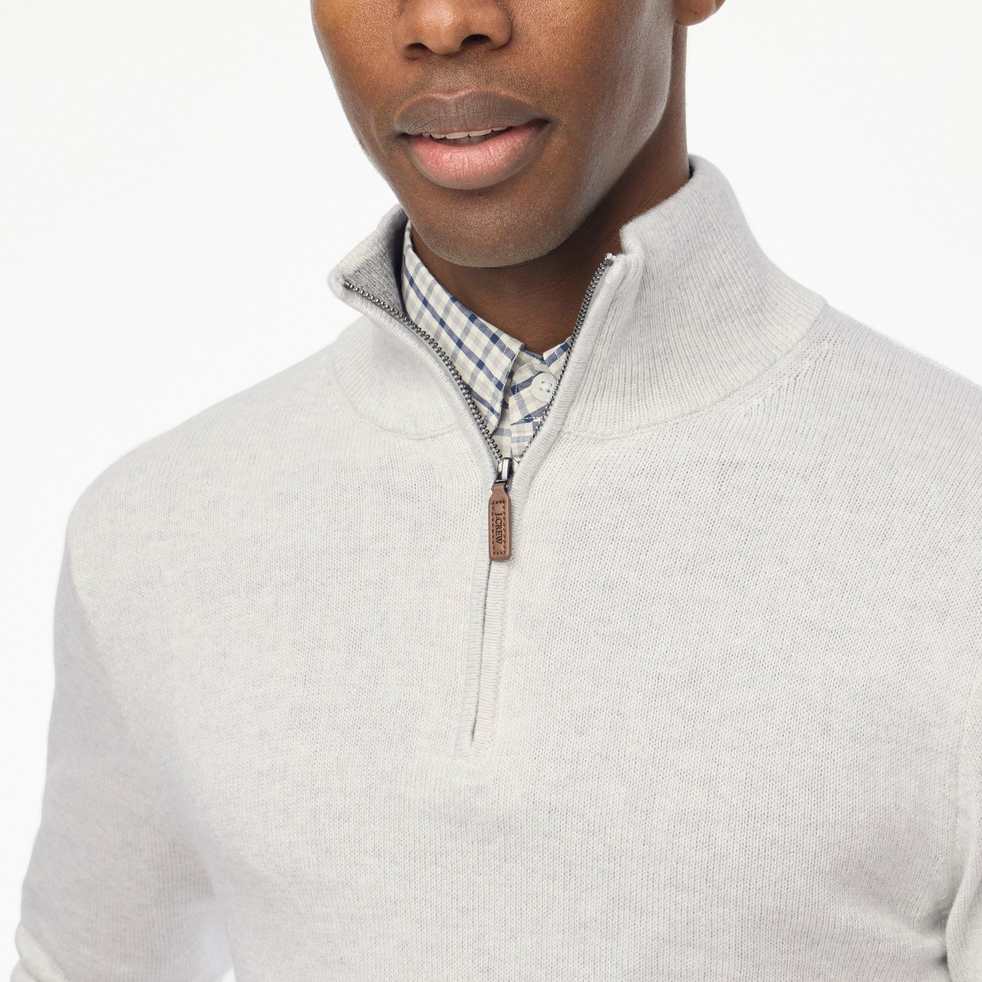 Cotton half-zip sweater Product Image