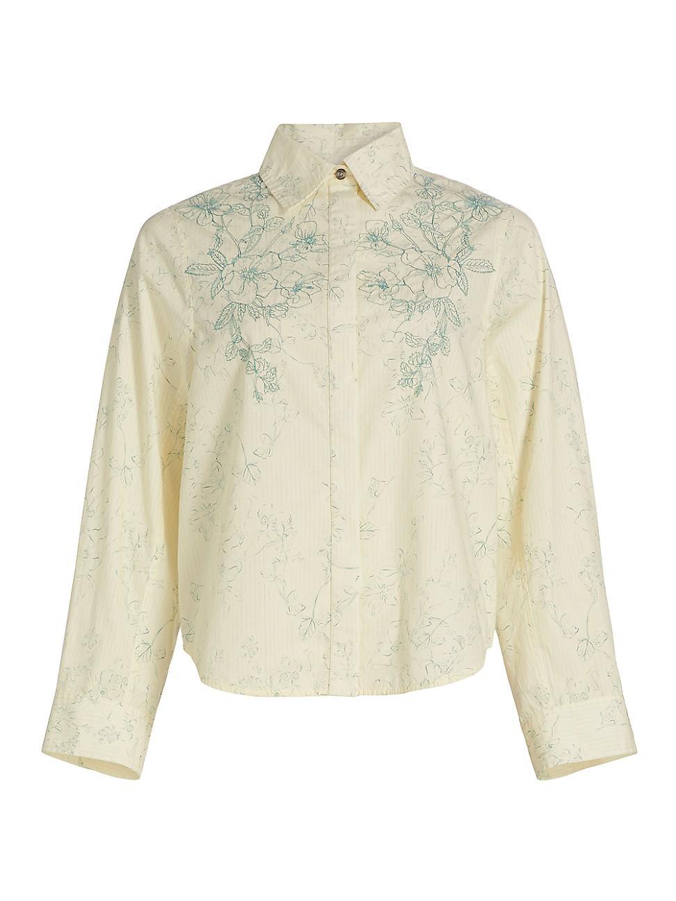Womens Jackson Floral Cotton Shirt Product Image