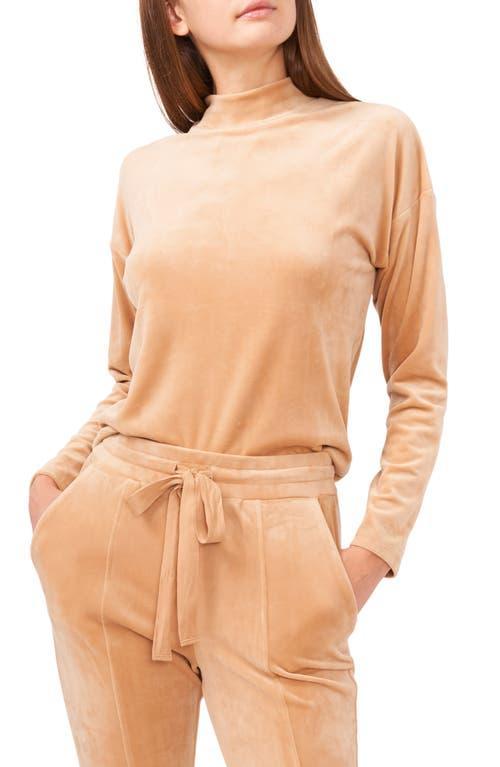 1.STATE Drop Shoulder High Neck Top Forest) Women's Sweater Product Image