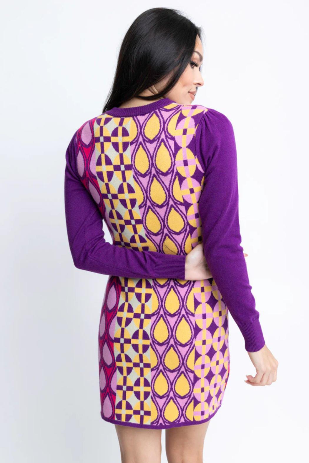 L/S Pattern Sweater Dress Product Image
