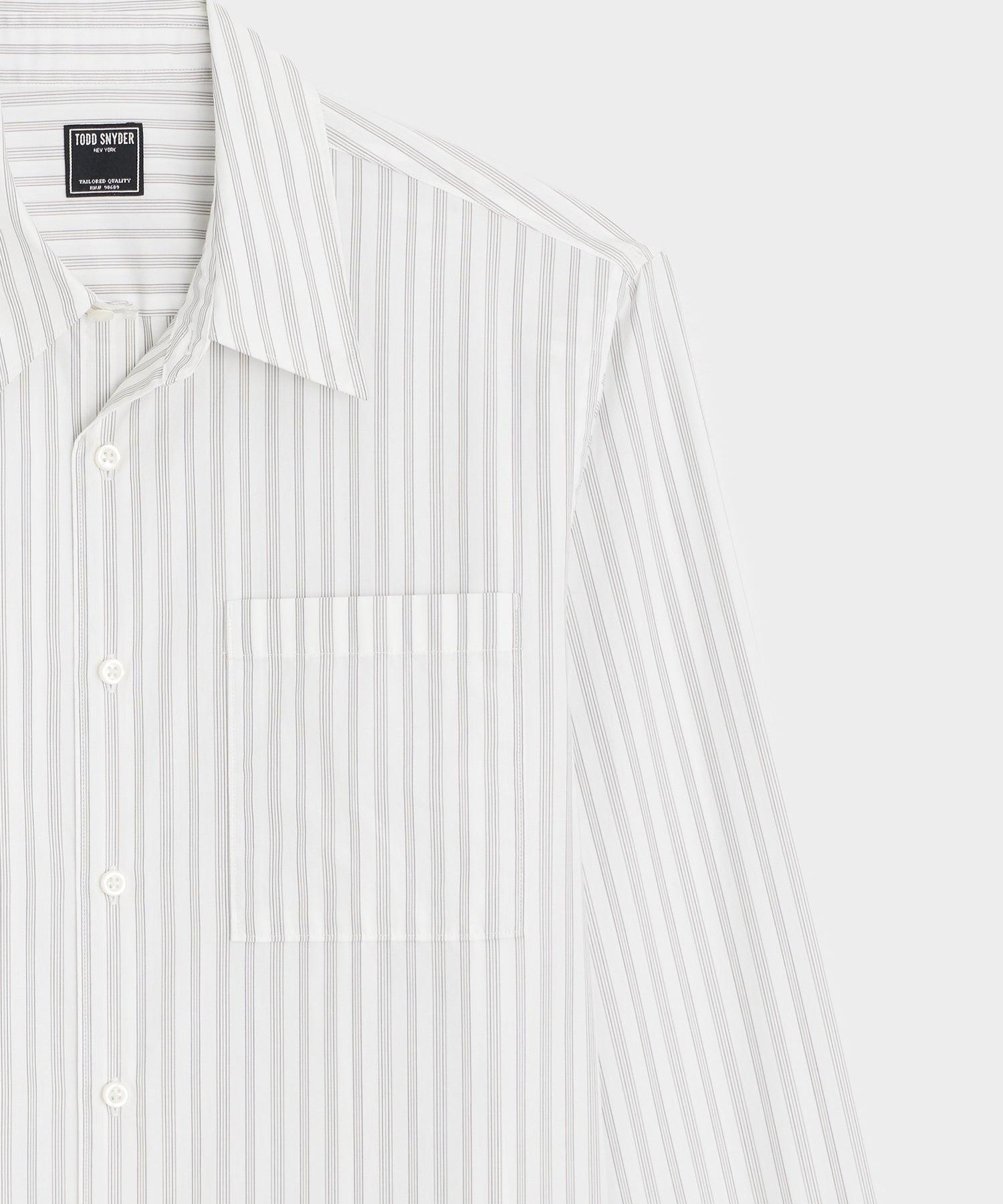 Relaxed Cotton Poplin Point Collar Shirt Product Image