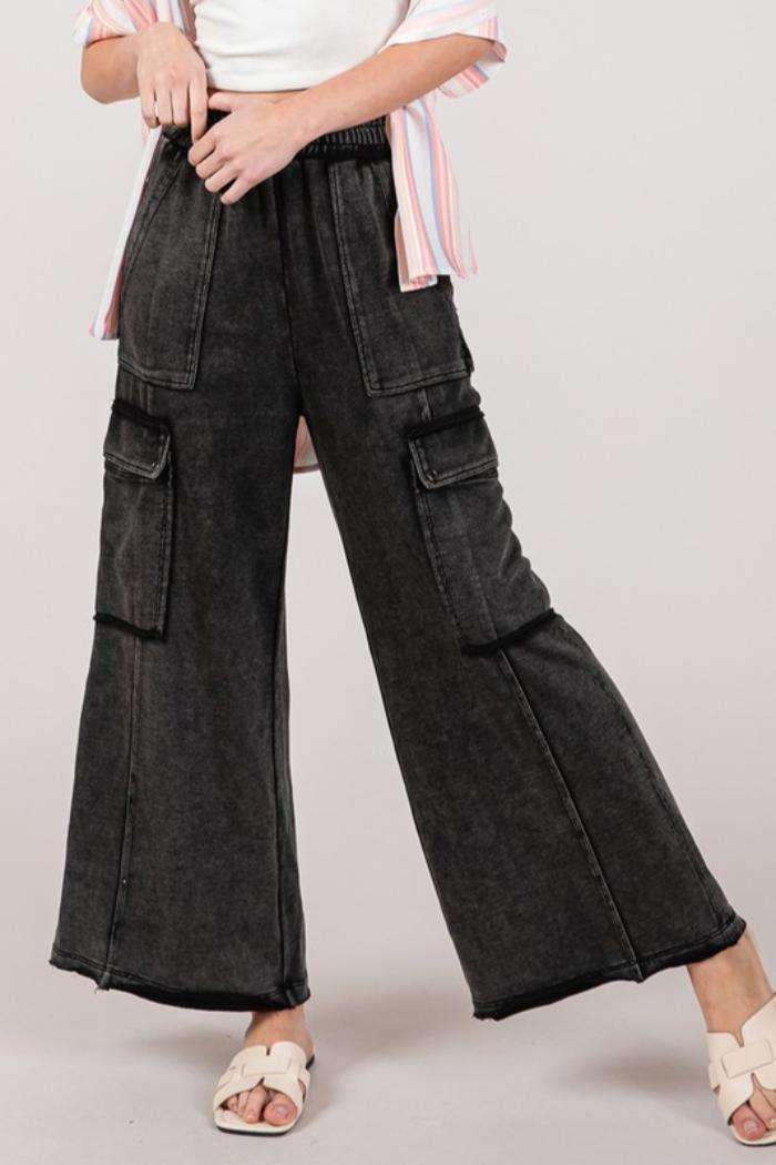 Mineral Washed Cargo Pants Product Image