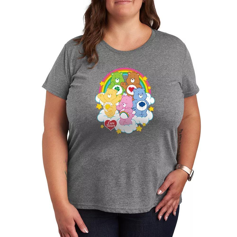 Plus Care Bears Group On Clouds Graphic Tee, Womens Product Image