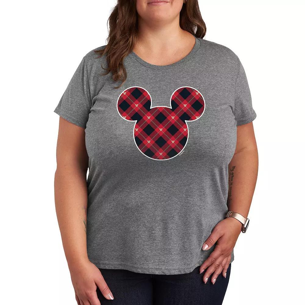 Plus Wizard of Oz Group Graphic Tee, Womens Grey Green Product Image