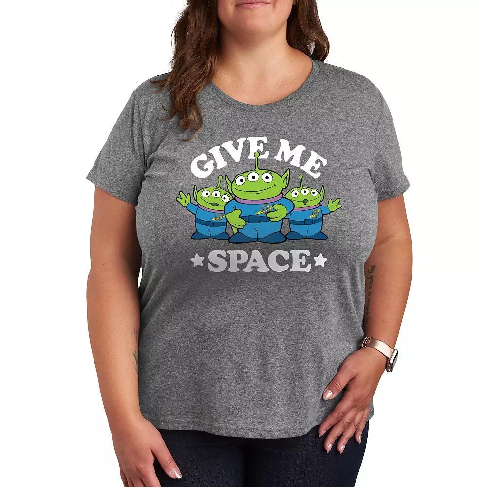 Disney / Pixars Toy Story Plus Give Me Space Graphic Tee, Womens Grey Gray Product Image