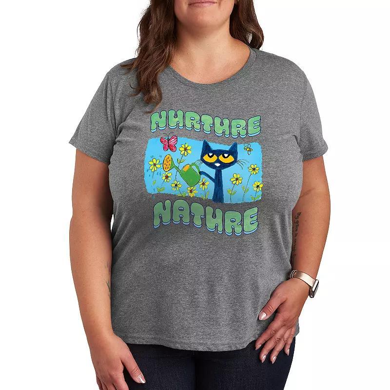 Plus Barbie® Holiday Friends Graphic Tee, Women's, Size: 3XL, Grey Gray Product Image