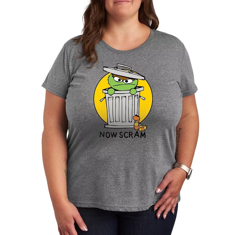 Disneys Alice in Wonderland Cheshire Cat Plus Little Weird Graphic Tee, Womens Grey Gray Product Image