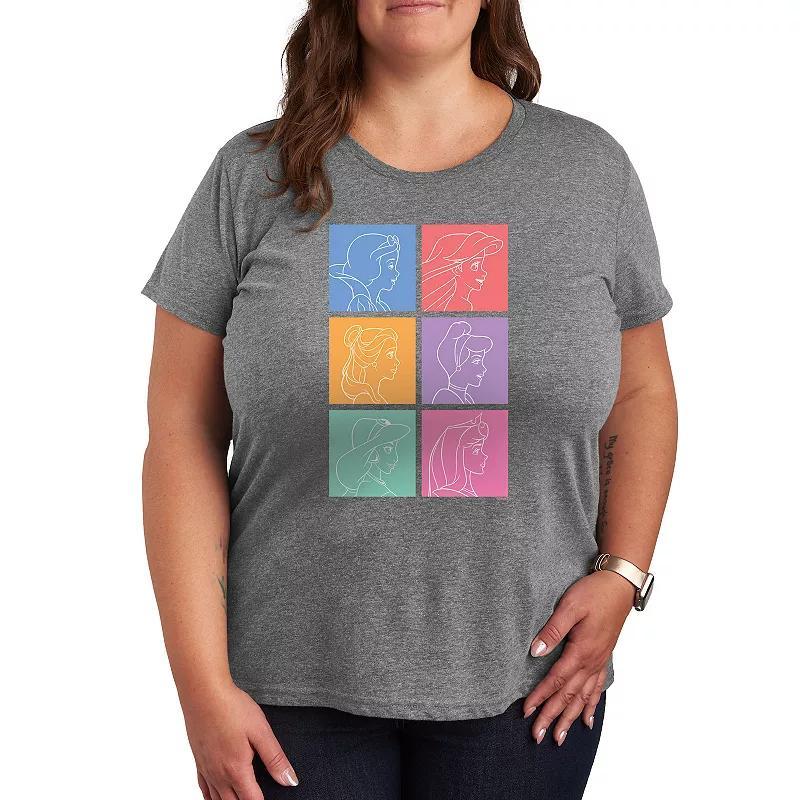 Plus Peanuts Lucy Laying Graphic Tee, Womens Grey Gray Product Image
