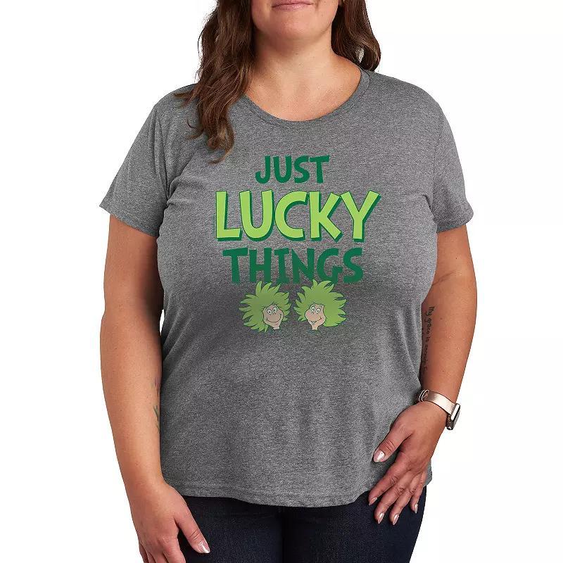 Plus Spread Kindness Like Wildflowers Graphic Tee, Womens Grey Gray Product Image