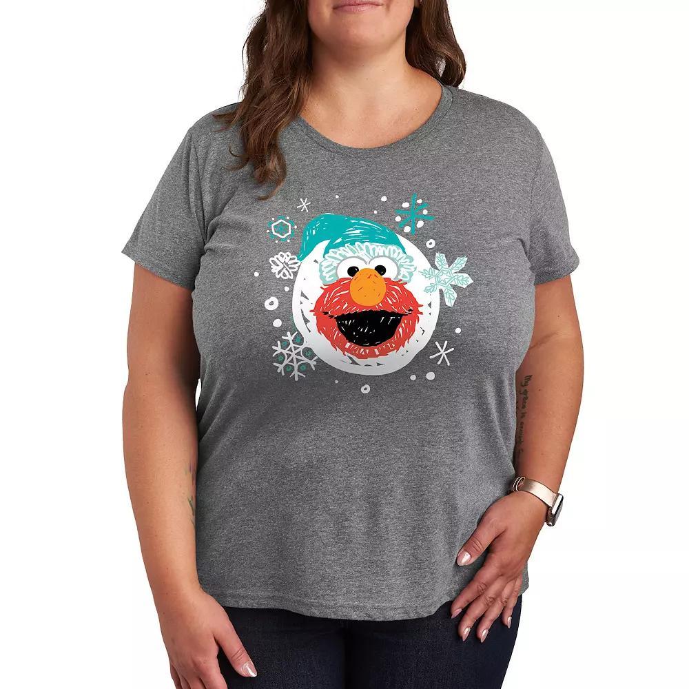 Plus Grandma Visit Hug Graphic Tee, Womens Heather Grey Product Image