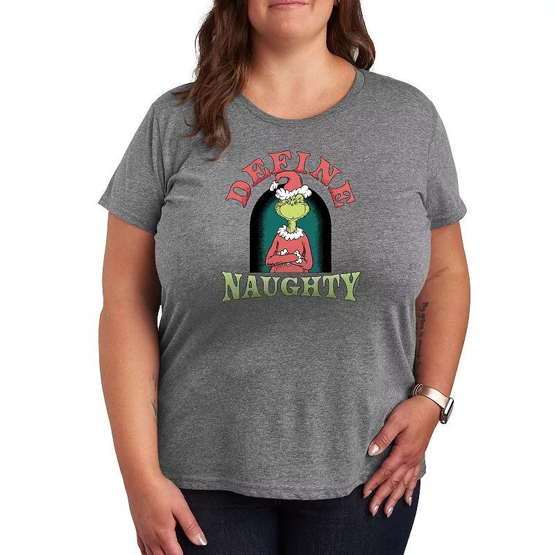 Disneys Mickey Mouse & Friends Plus Make It Bright Graphic Tee, Womens Grey Gray Product Image