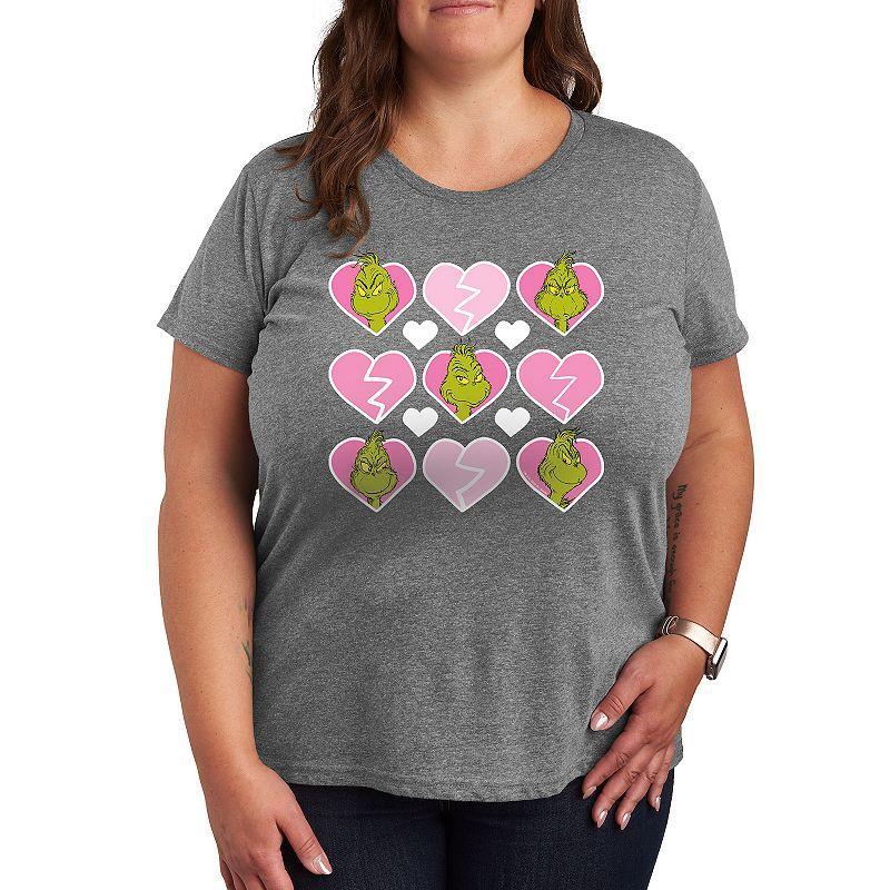 Plus Shenanigans Squad Graphic Tee, Womens Grey Blue Product Image