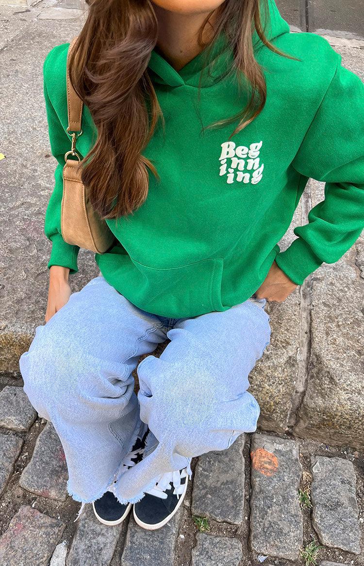 Beginning Green Snuggle Bubble Hoodie Product Image
