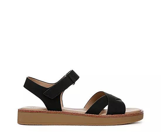 LifeStride Wren Women's Strappy Sandals, Size: 8 Wide, Black Faux Leather Product Image