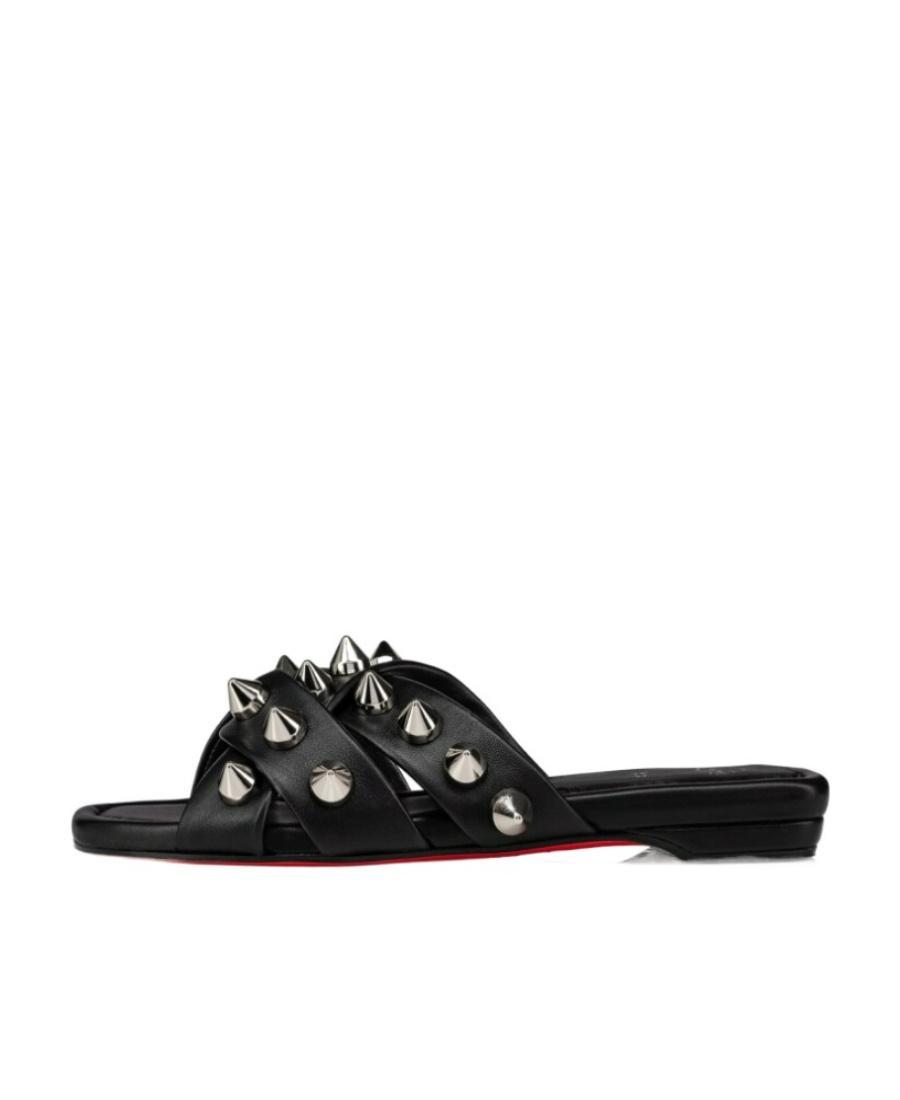 CHRISTIAN LOUBOUTIN Miss Spika Club Slide Sandal In Black Product Image
