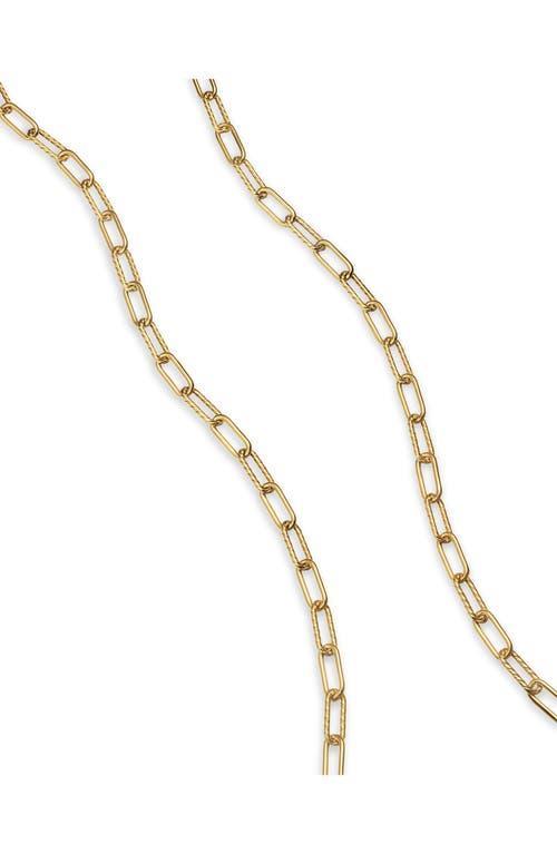 Mens DY Madison Chain Necklace in 18K Yellow Gold, 4MM Product Image