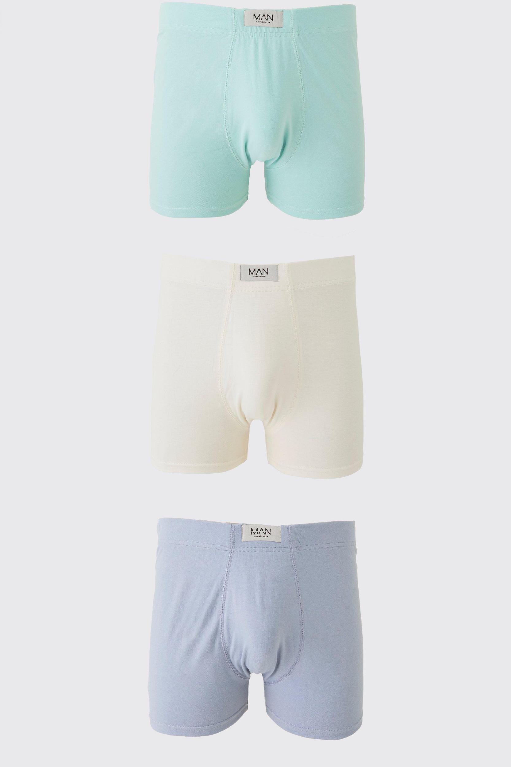 Mens 3 Pack Man Dash Boxers With Woven Tab - Multi Product Image