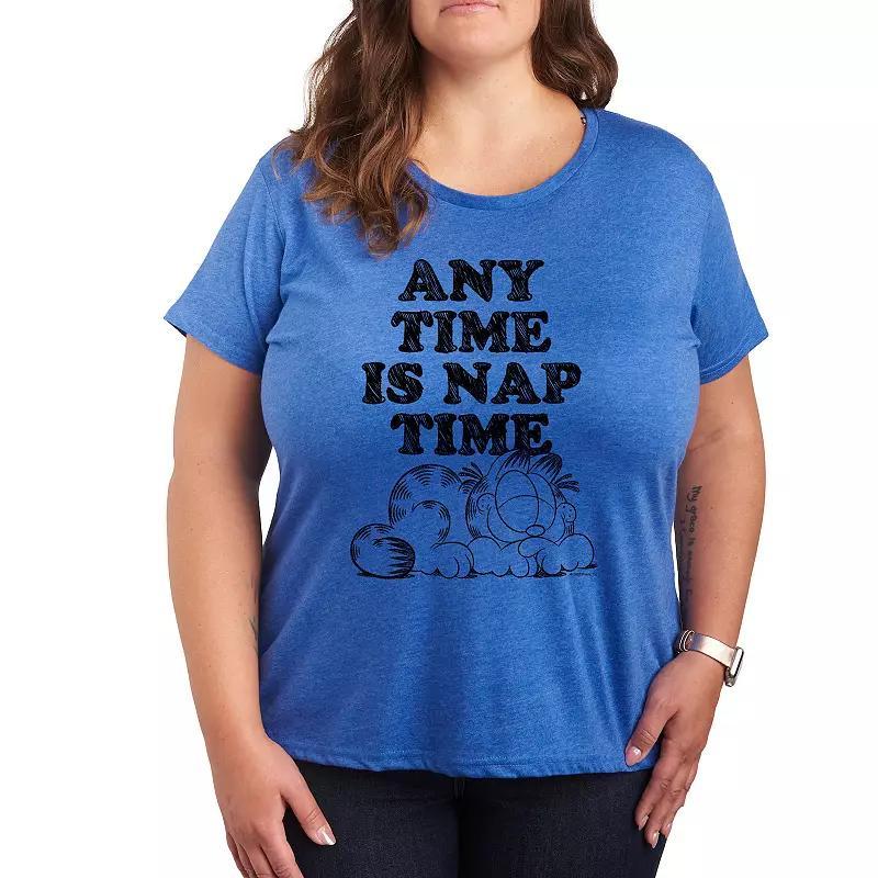 Plus Garfield Nap Sketch Graphic Tee, Womens Product Image