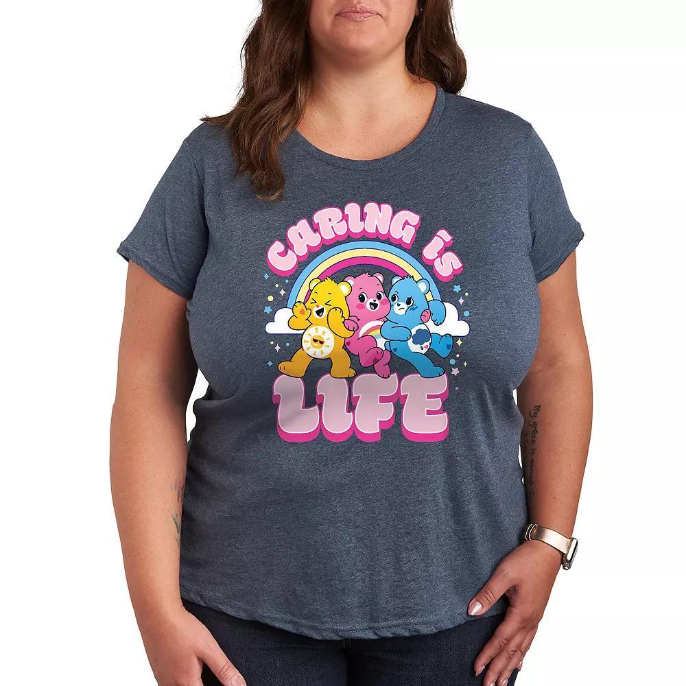 Plus Size One Cross Three Days Graphic Tee, Womens Grey Blue Product Image