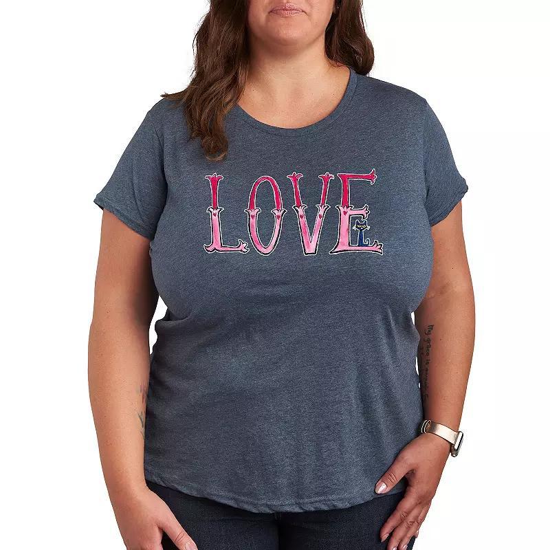 Plus Pete the Cat Big Love Graphic Tee, Womens Product Image