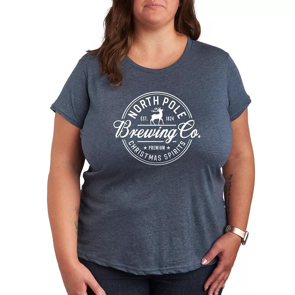 Plus Be Kind Graphic Tee, Womens Grey Blue Product Image
