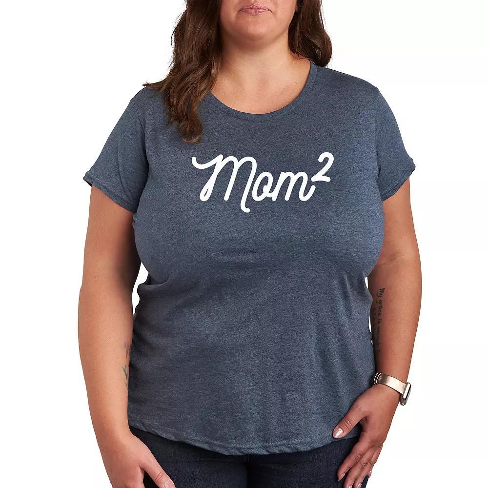 Plus Aunting Is My Jam Graphic Tee, Womens Grey Blue Product Image