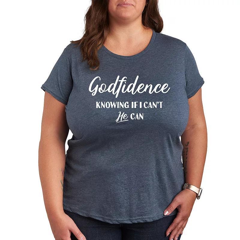Plus Nurse Stacked Graphic Tee, Womens Grey Blue Product Image