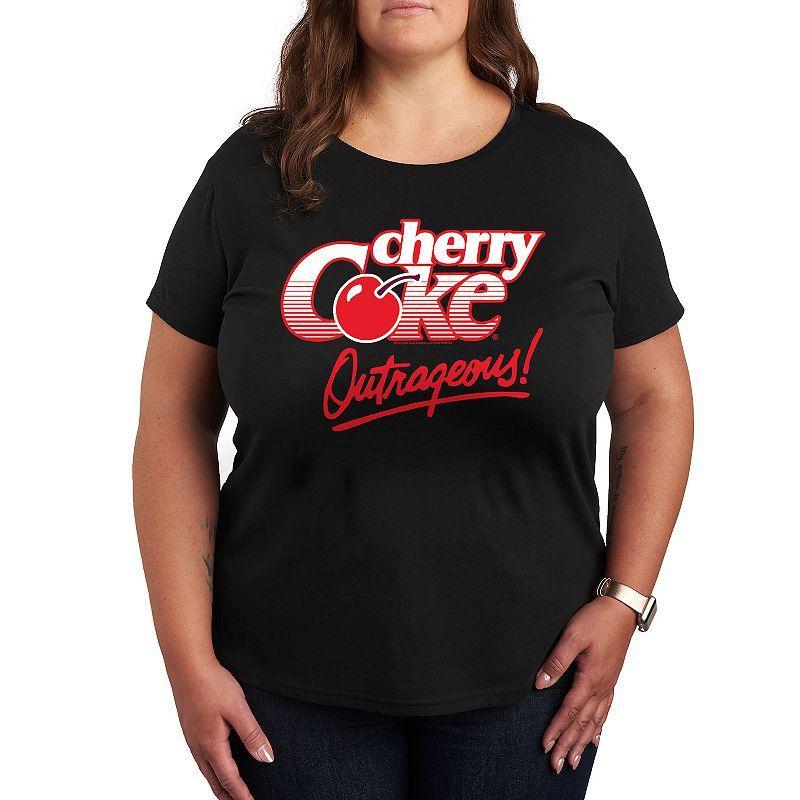 Plus Cherry Coke Outrageous Graphic Tee, Womens Product Image