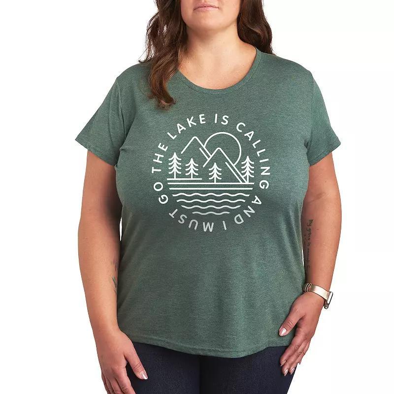 Plus Game of Thrones Dracarys Graphic Tee, Womens Grey Green Product Image