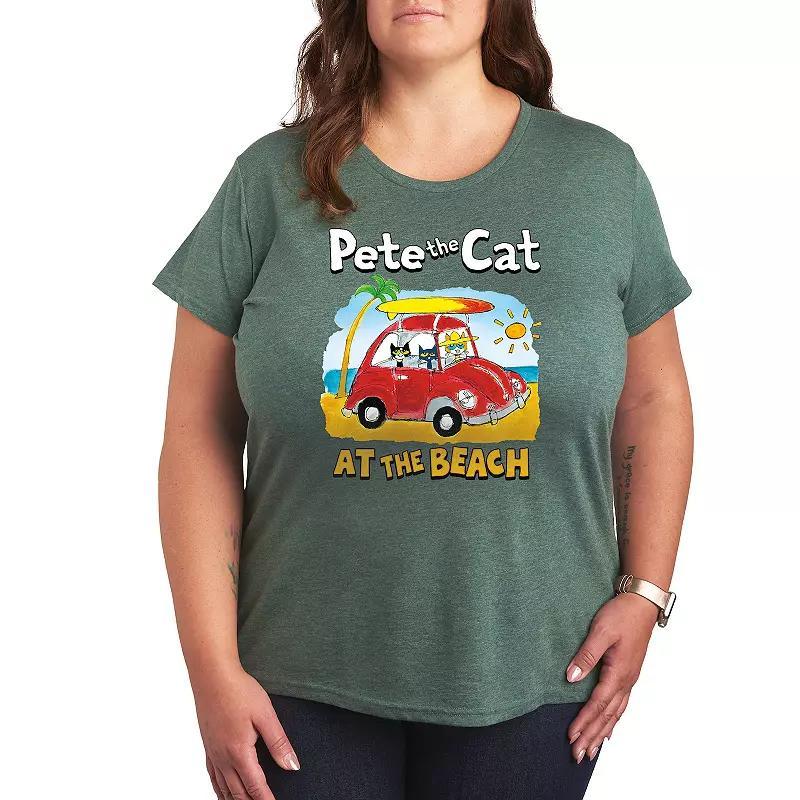 Plus Dr. Seuss The Grinch Merry Grinchmas Graphic Tee, Womens Heather Grey Product Image