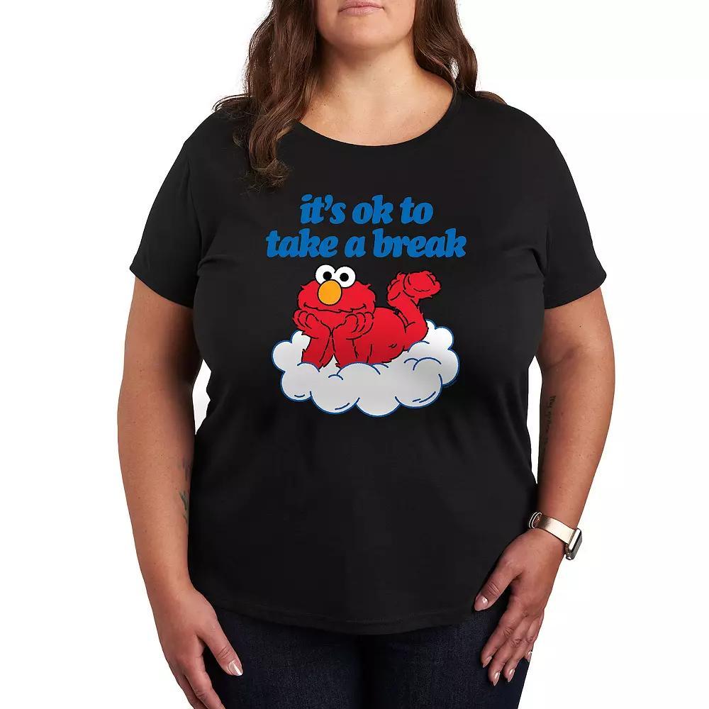 Plus Sesame Street Ok To Take A Break Graphic Tee, Womens Product Image