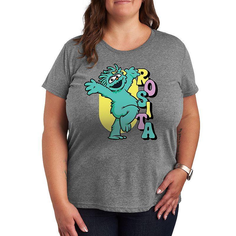 Plus Sesame Street Rosita Hands Up Graphic Tee, Womens Product Image