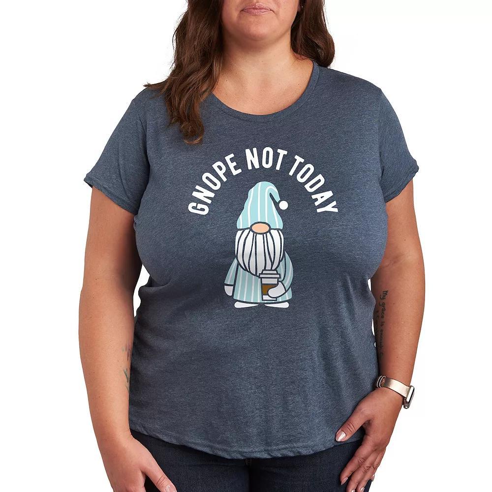 Plus Sometimes I Open My Mouth Mother Graphic Tee, Womens Grey Dark Red Product Image