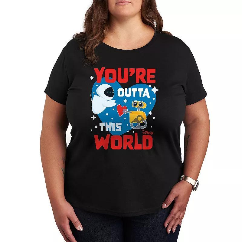 Plus Size Texas License Plate Steer Graphic Tee, Womens Heather Grey Product Image