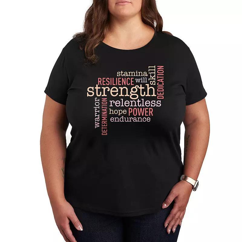 Womens Empowering Words Graphic Tee Product Image