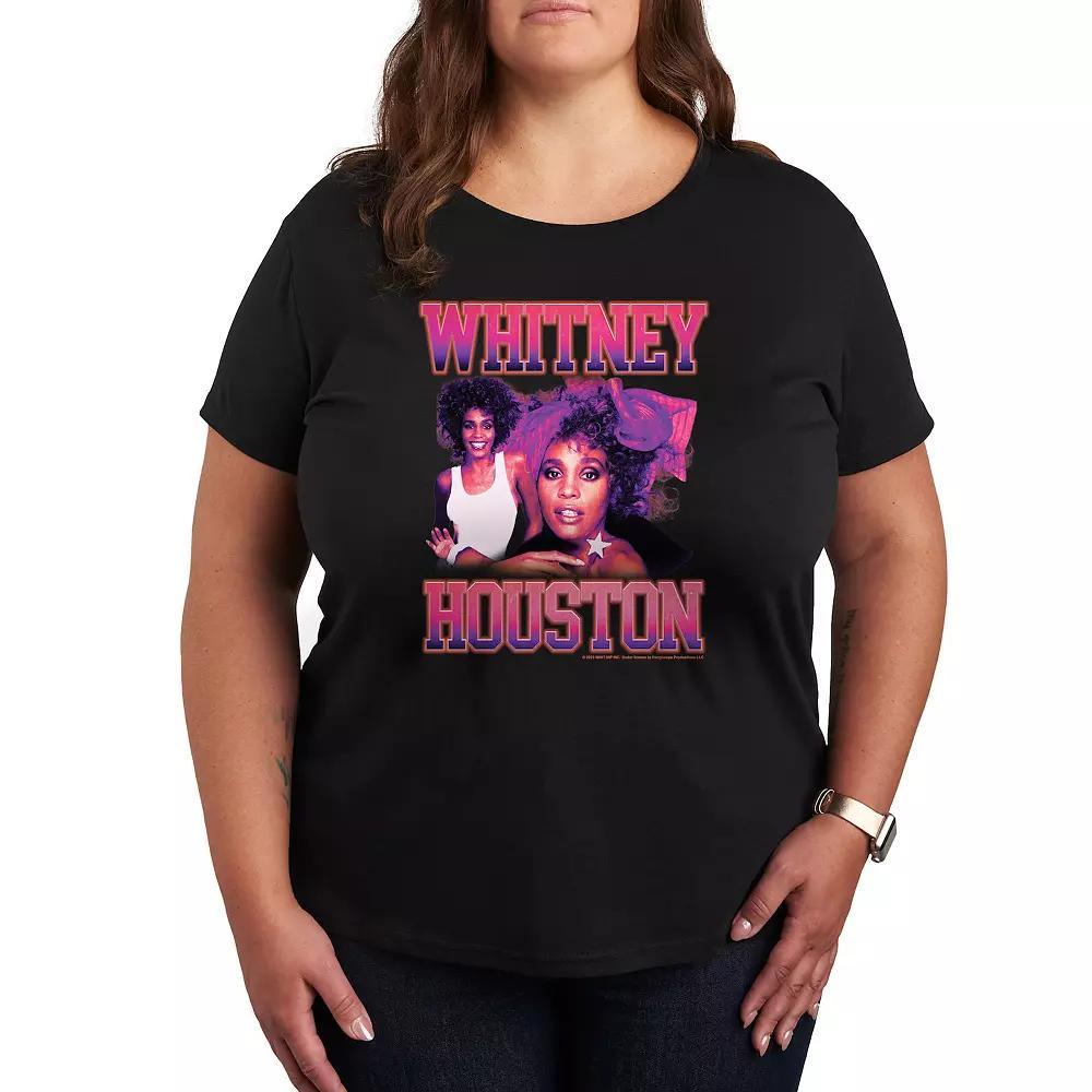 Plus Whitney Houston Vintage Graphic Tee, Womens Product Image
