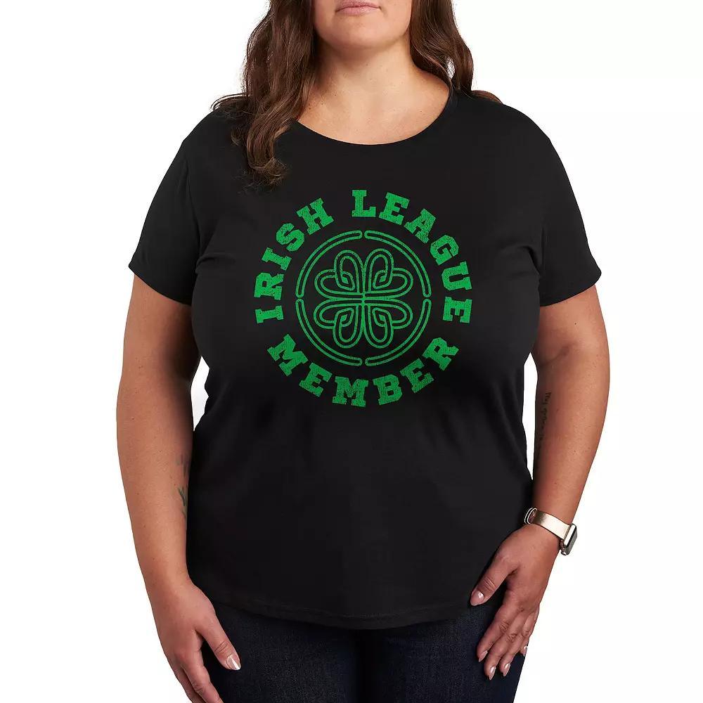 Plus Size Christmas Trees Graphic Tee, Women's, Size: 2XL, Black Product Image