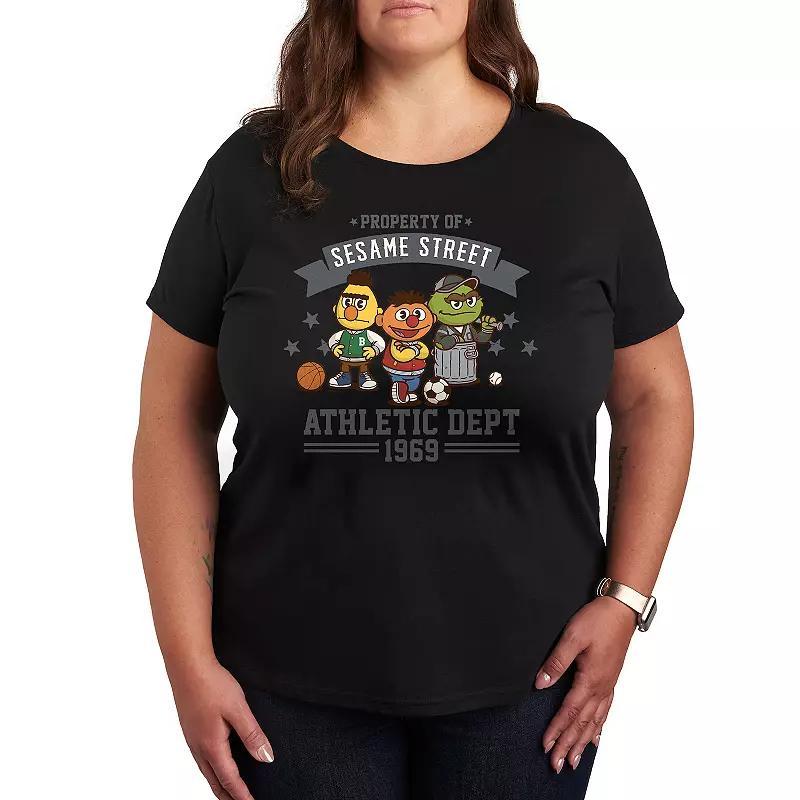 Plus Believe With Santa Hat Graphic Tee, Women's, Size: 3XL, Black Product Image