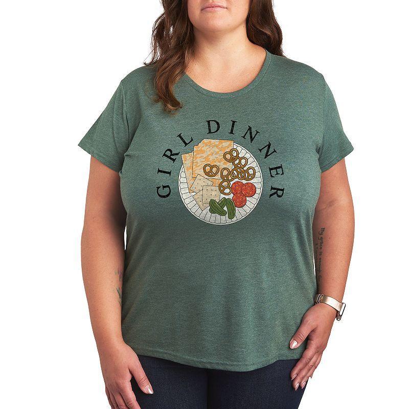 Plus Girl Dinner Charcuterie Graphic Tee, Womens Product Image