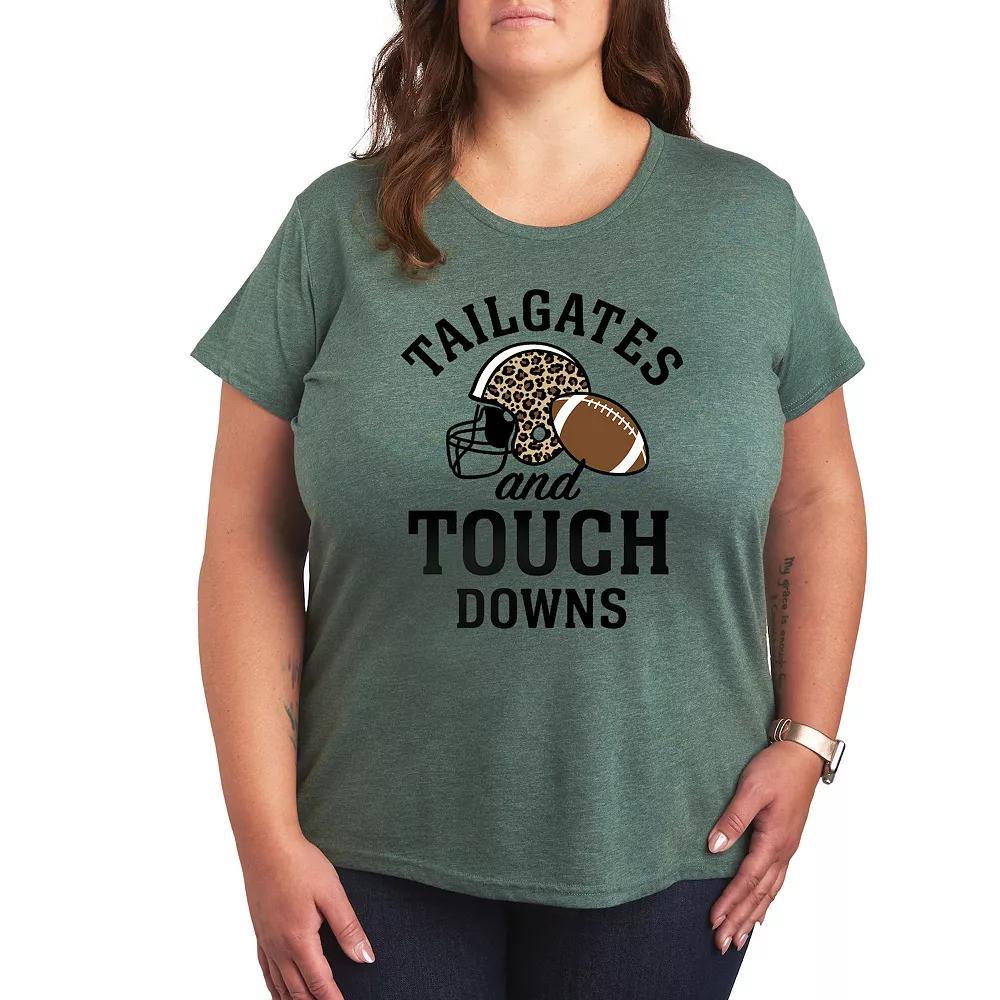 Plus Size Black Cat Cuddle Club Graphic Tee, Womens Grey Green Product Image