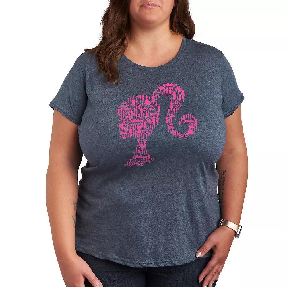 Plus Cant Dog Said No Graphic Tee, Womens Grey Blue Product Image