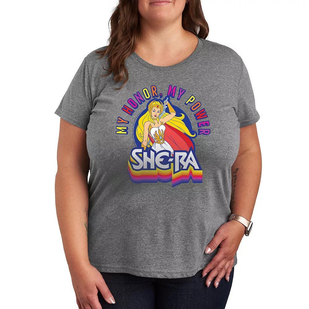 Plus Peanuts Snoopy & Woodstock Eggcellent Graphic Tee, Womens Grey Gray Product Image