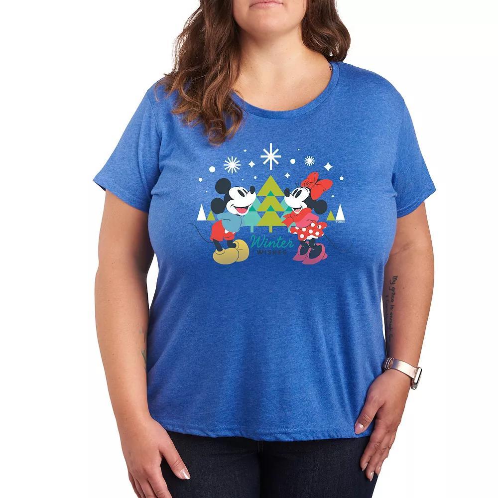 Plus Thank A Nurse Graphic Tee, Womens Grey Royal Blue Product Image