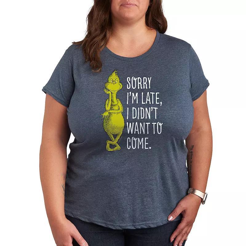 Plus Shenanigans Squad Graphic Tee, Womens Grey Blue Product Image