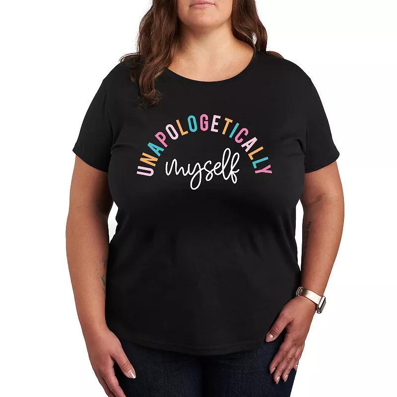 Plus Unapologetically Myself Graphic Tee, Womens Product Image