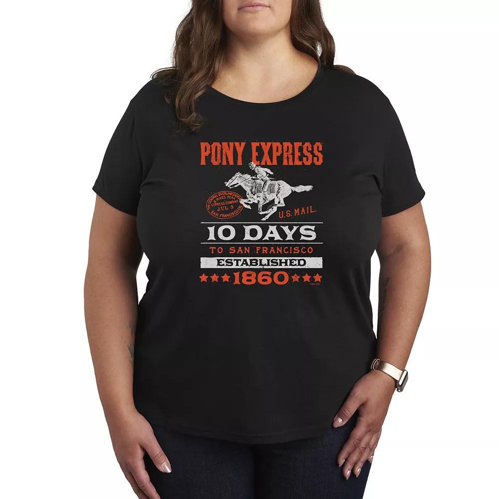 Plus Size USPS Pony 10 Days Graphic Tee, Womens Product Image
